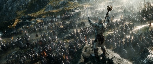 Azog the Defiler leads his troops into battle in this scene from "The Hobbit: The Battle of the Five Armies."  Copyright: ©2014 WARNER BROS. ENTERTAINMENT INC. AND METRO-GOLDWYN-MAYER PICTURES INC. (US, CANADA & NEW LINE FOREIGN TERRITORIES) ©2014 METRO-GOLDWYN-MAYER PICTURES INC. AND WARNER BROS. ENTERTAINMENT INC. (ALL OTHER TERRITORIES) ALL RIGHTS RESERVED Photo Credit: Courtesy of Warner Bros. Pictures
